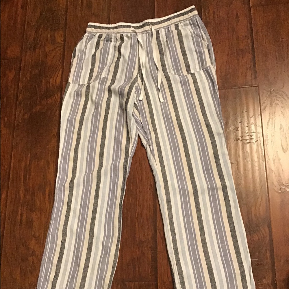 Striped Linen Pants - Picture 3 of 6